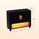 Simulation Closet 3D Flame Aromatherapy Salt Stone Air Humidifier USB Essential
