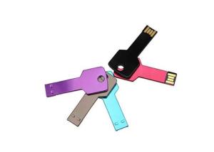 Quality Customized Metal 1GB - 64GB 2.0 3.0 USB Flash Pen Drive Key Shaped wholesale