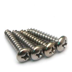 Quality SS AISI 410 Stainless Steel Phillips Drive Pan Head Self Tapping Metal Screws AB Thread wholesale