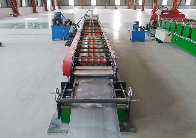 Waterproof Gutter Roll Forming Machine / Gutter Making Machine With Punch Hole Device