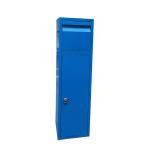 Customized Blue Tall Garbage Bin Steel Battery Recycling Bins NO Leakage Welding