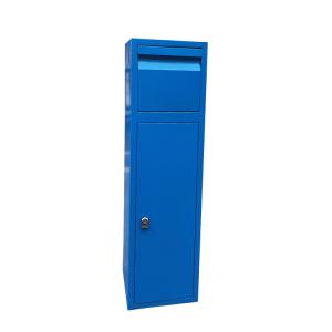 Quality Customized Blue Tall Garbage Bin Steel Battery Recycling Bins NO Leakage Welding wholesale