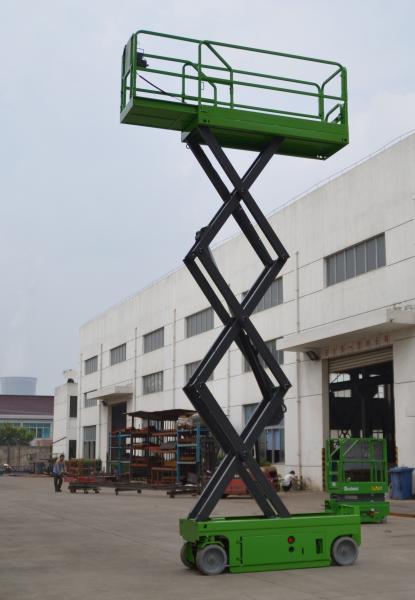 Electric Self Propelled Scissor Lift Table Aerial Working Platform 230kg Loading