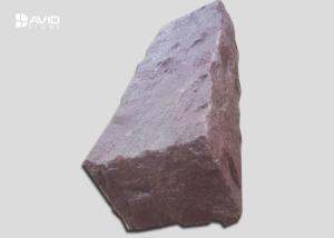 Quality Natural Surface Purple Sandstone Stone Paving Slabs Anti Slip 9x9x18cm wholesale