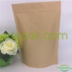 Air Proof Resealable Kraft Paper Bags , Custom Printed Dried Food Packaging With