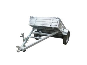 Quality Rolled Body Galvanised Hydraulic Lift Trailer , Tandem Box 10 X 5 Tipper Trailer wholesale