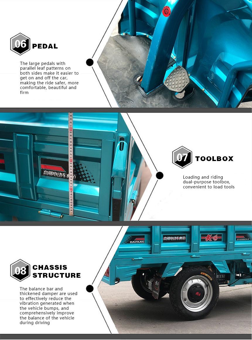 800W Electric Tricycle Cargo Bike for Cargo Transport Efficiency and Reliability