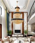 Top Luxury Crystal Staircase Chandelier Lighting Villa Lobby Hotel Project Large