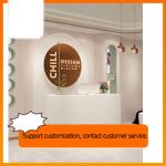 Stylistic Simplicity Curved Consulting Service Desk for Salon Nail Salon Clinic