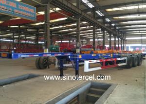 Quality JOST 28ton Shipping Container Semi Trailer 40ft Flatbed Semi Trailer With ABS Brake wholesale