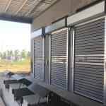 Exterior Interior Insulated Rollup Garage Doors Grey White Brick Base