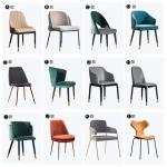 Kitchen Green Metal Frame Dining Room Chair Back Styles Upholstered Backrest