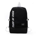 Creative minimalist Korean hip-hop leisure backpack student bag lovers backpack