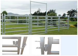 Quality Heavy Duty Galvanized Livestock Metal Fencing , Farm Fence Panels 50X1.5MM Post wholesale