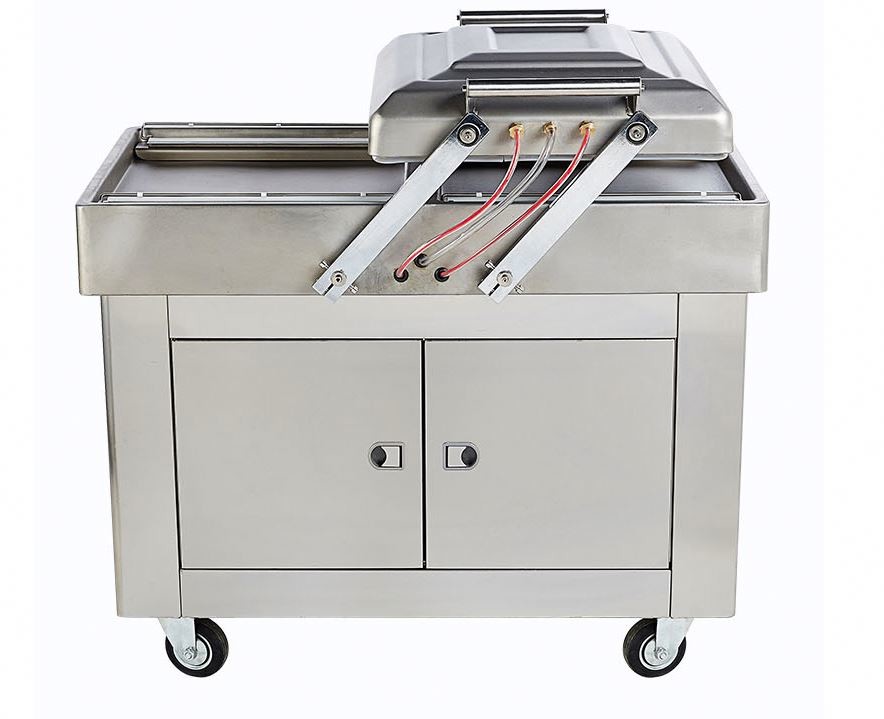 Industrial Double Chamber Vacuum Sealer , Dz400 Vacuum Machine For Sea Food