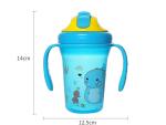 (NEW) 300ml PP Baby Straw Cup with double handle