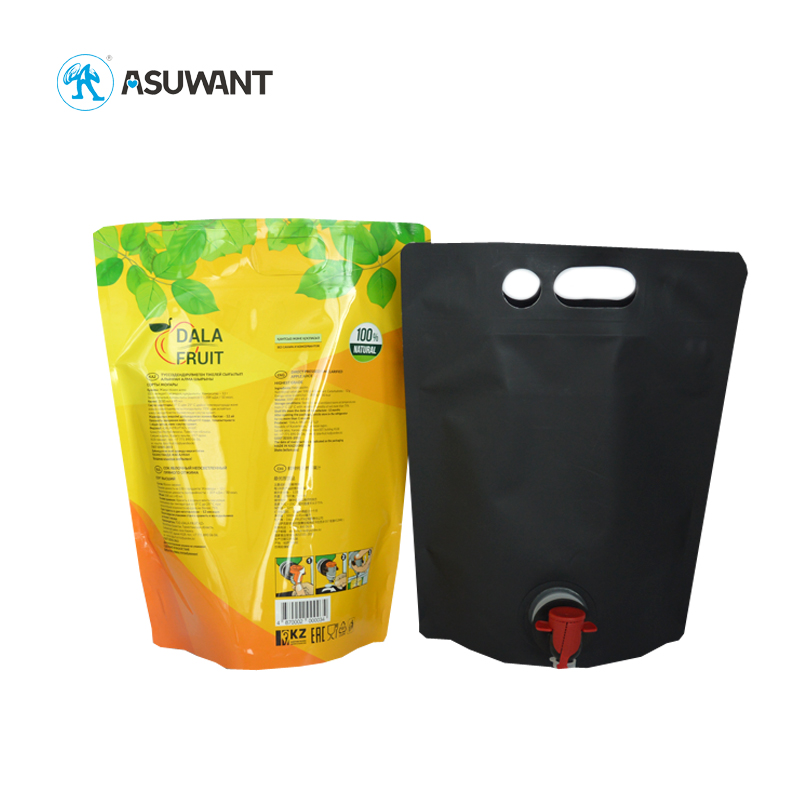 Customized Biodegradable Spout Pouch Refill For Clear Water Liquid Beverage