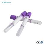 EDTA K3 Vacuum Blood Collection Tubes Lavender Top PET Material