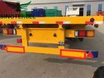 315 80R22.5 Full Trailer 13T/16T Axles Flatbed Equipment Trailer