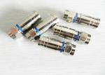 Twist On CCTV Male Coaxial Cable Compression F Connector For TV Transmission
