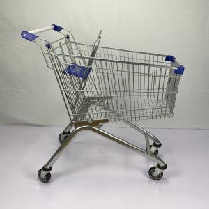 Quality Supermarket 125L Lightweight Shopping Trolley Cart With TPR Wheels wholesale