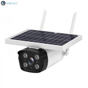 Quality Outdoor 1080P Bullet Camera Outdoor PIR alarm Low Power TF card slot Solar Powered Wifi camera wholesale