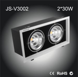 Quality Rectangle LED grille light 2*30w High quality with reasonable price cCE,cRoHS proved wholesale