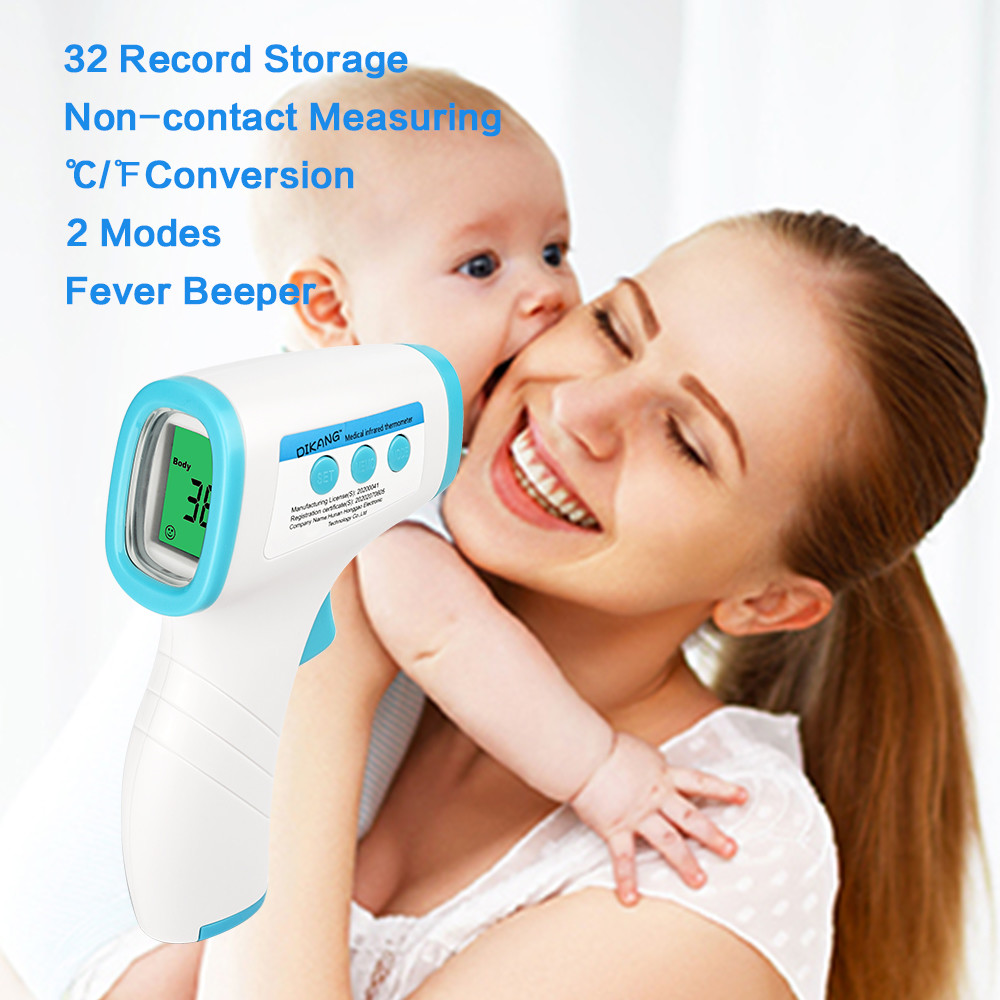 Adul Forehead Digital Infrared Thermometer No Contact With LCD Screen Display