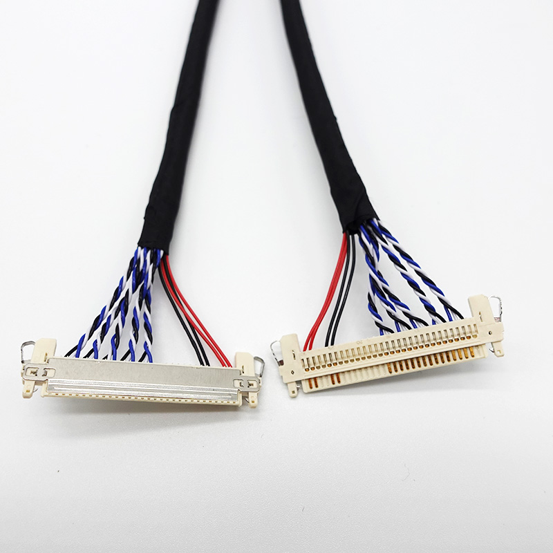 Black 20pin Camera 10 Cable 30 Pin Connector Display Interface Standard LVDS Wire Harness