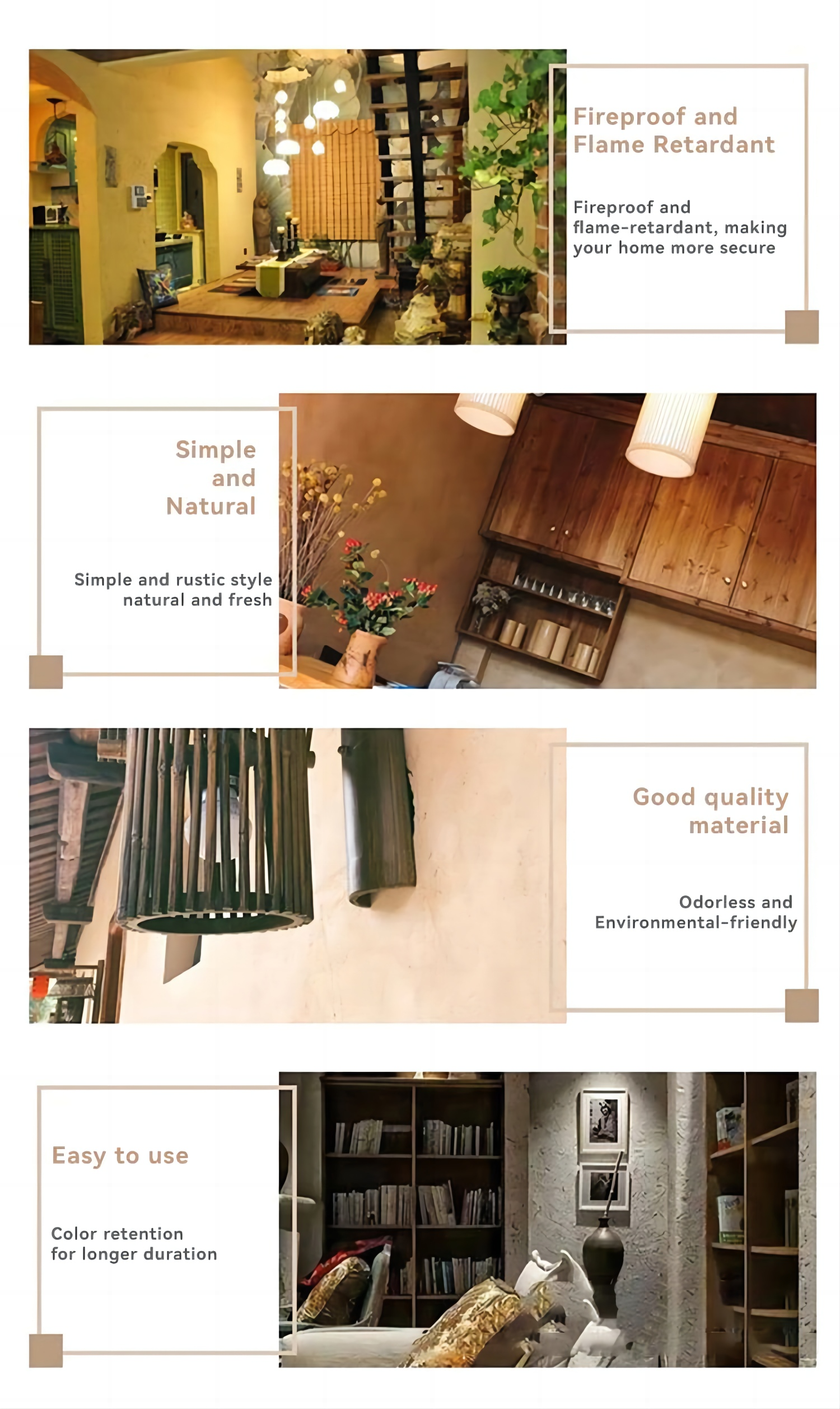 Brush-Application Acrylic Rice Straw Mud for Eco-Friendly Straw Paint in Factories