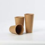 Insulated Lining Printed 18oz Biodegradable Kraft Paper Cups Hot Beverage