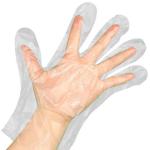 Beauty Clear Plastic Gloves Healthy Use Non Toxic 0.4g Transparent Thin