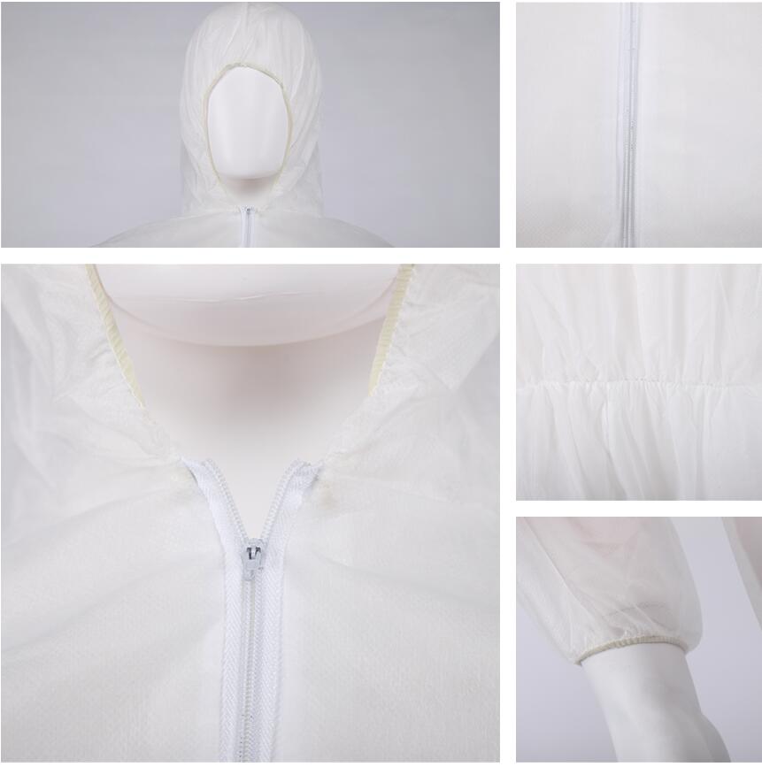 70gsm Disposable Protective Coverall Elastic Waist Men'S Disposable Overalls