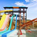 Water Park Rainbow Slides Adult Amusement Park Rides Equipment Fiberglass Water