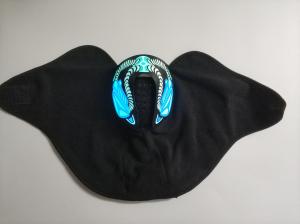Quality Wholesale New Hot Sale Popular Sound reactive LED mask light up cool masquerade clown EL mask for Music party DJ mask wholesale