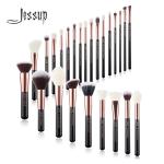 Jessup 25pcs Black/Rose gold Pro Makeup Brushes Set Oem Makeup Manufacturer