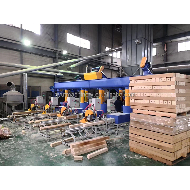 Double Head Compressed Wood Pallet Nailing Machine for American and European Pallets