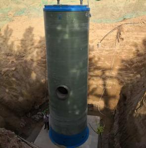 Quality Grp Fiberglass Frp Sewage Pump Station Prefabricated Integrated Domestic Wastewater wholesale