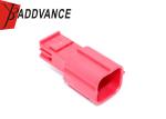 6 Pin Red Male Waterproof Automotive Electrical Connectors For Motorcycle OBD