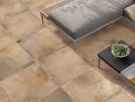 Hand Painted Cement Look Porcelain Tile , Bright 300x300 Floor Tiles