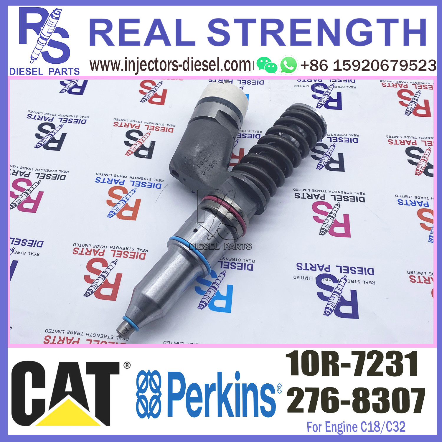 Cat c18 engine diesel injector 20r-2284 10r-2772 10R-7231 for caterpillar c15 injectors