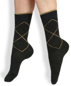 Quality Classical Argyle Design Wool Mid-calf Striped Seamless Dress Socks For Men wholesale