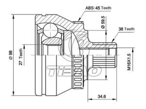Quality 8D0498099D Transmission Parts C.V Joint wholesale