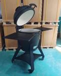 Ceramic 22 Inch Kamado Grills BBQ Bubble Black Glaze Surface
