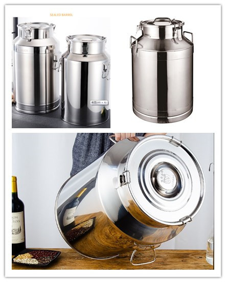 Food Grade 304 Stainless Steel Transport Drums Leakproof