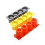 4 Cubes Soft High Quality Silicone Ice Shot Glass Mold Colorful Fancy Ice Shot