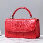 Fashion Designer Genuine Crocodile Leather Women Small Handbag Purse Authentic