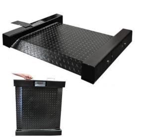 China 3000Kg 5x5 Digital Low Profile Floor Scale RS232 Output With Adjustable Feet on sale