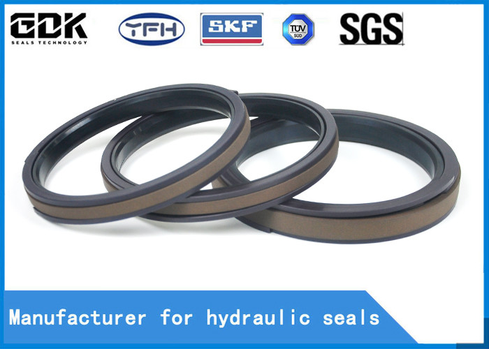 Wear Resistance SPGW Double Acting Piston Seal , SPGW PTFE Piston Seal