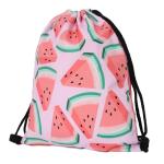 35X42cm 210D Nylon Travel Cosmetic CMYK Women Drawstring Bag